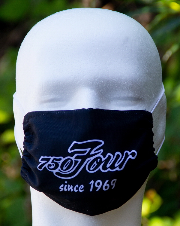 "750 Four since 1969" face mask